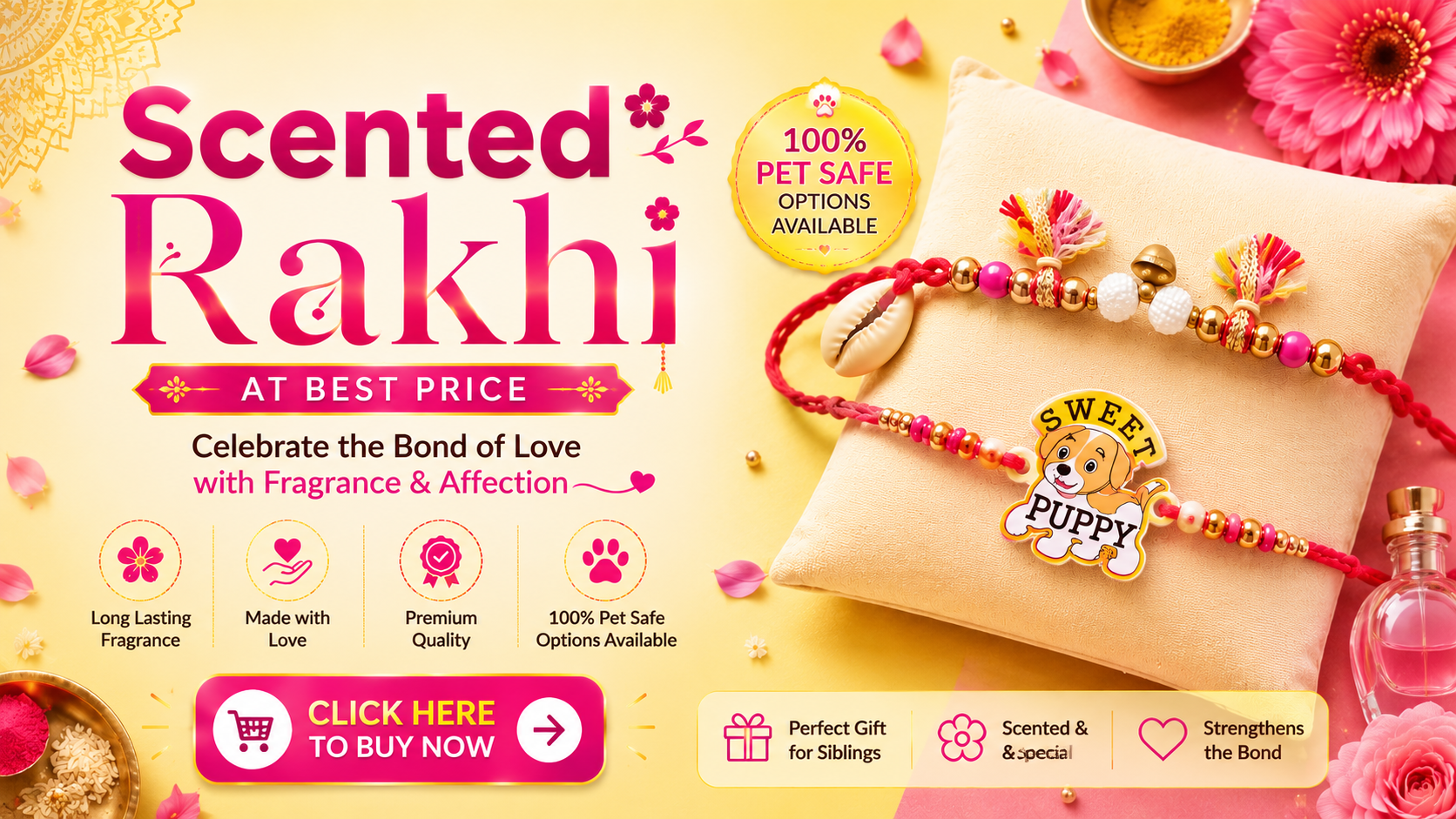 Scented Rakhi Offer Banner